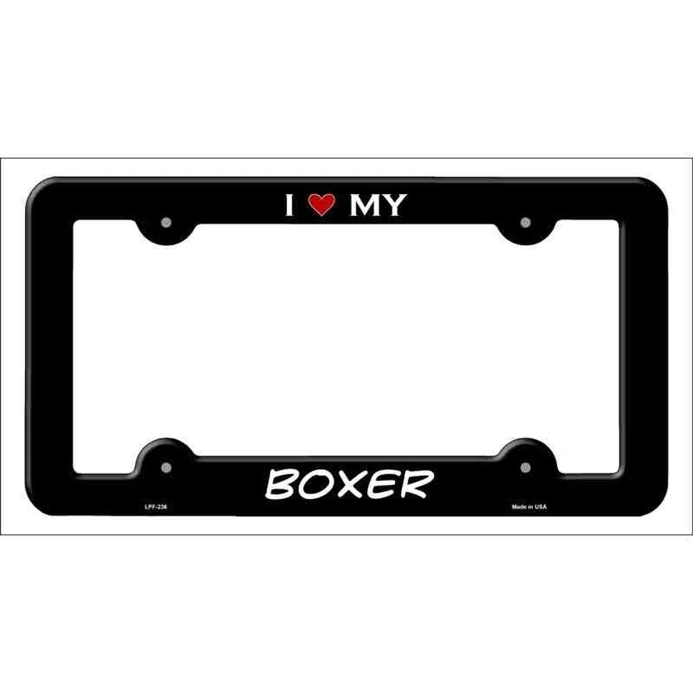 I Love My Boxer Metal License Plate Frame eBay Motors:Parts & Accessories:Car & Truck Parts & Accessories:Exterior Parts & Accessories:License Plates & Frames Style Your Walls